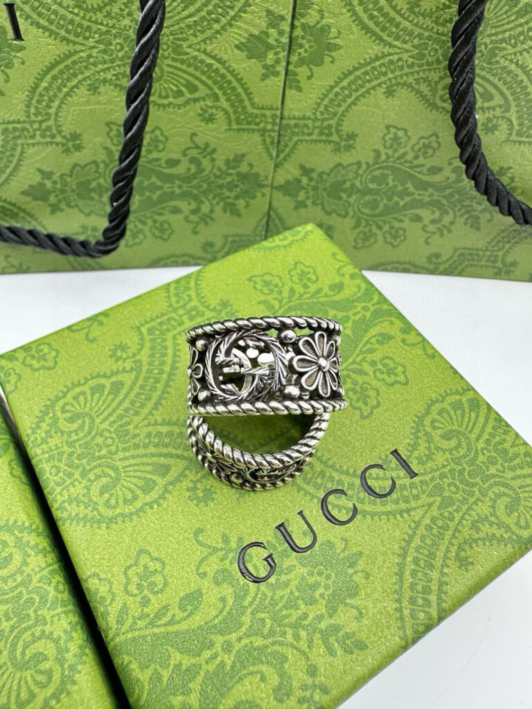 【GUCCI】Blind for Love Thai Silver Ring丨12mm Wide丨US Size 6-9丨Italian Handmade丨Love Manifesto