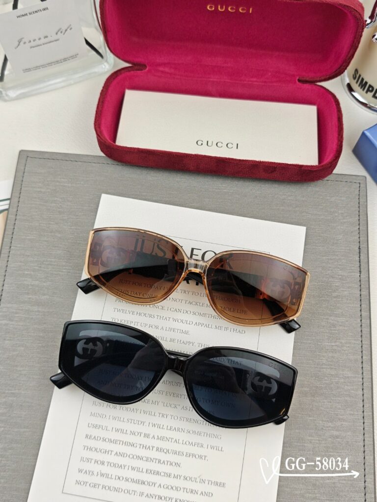 GUCCI 2025 Spring Retro Round Polarized Sunglasses | TR90 Ultra-Light Frame | Model G9757