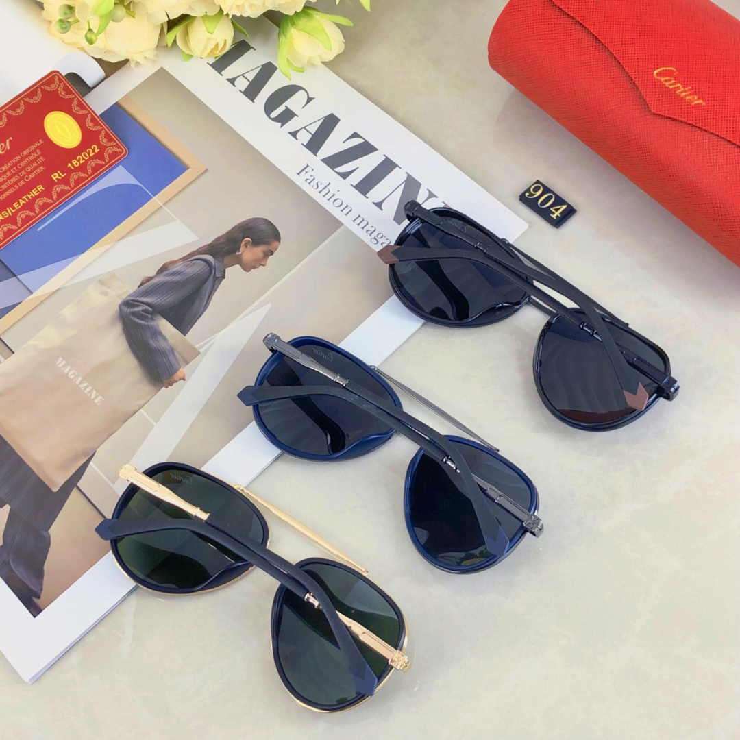 【Cartier】Men's Sunglasses丨Polarized Lenses丨Metal Frame丨High-End Replica - Image 6