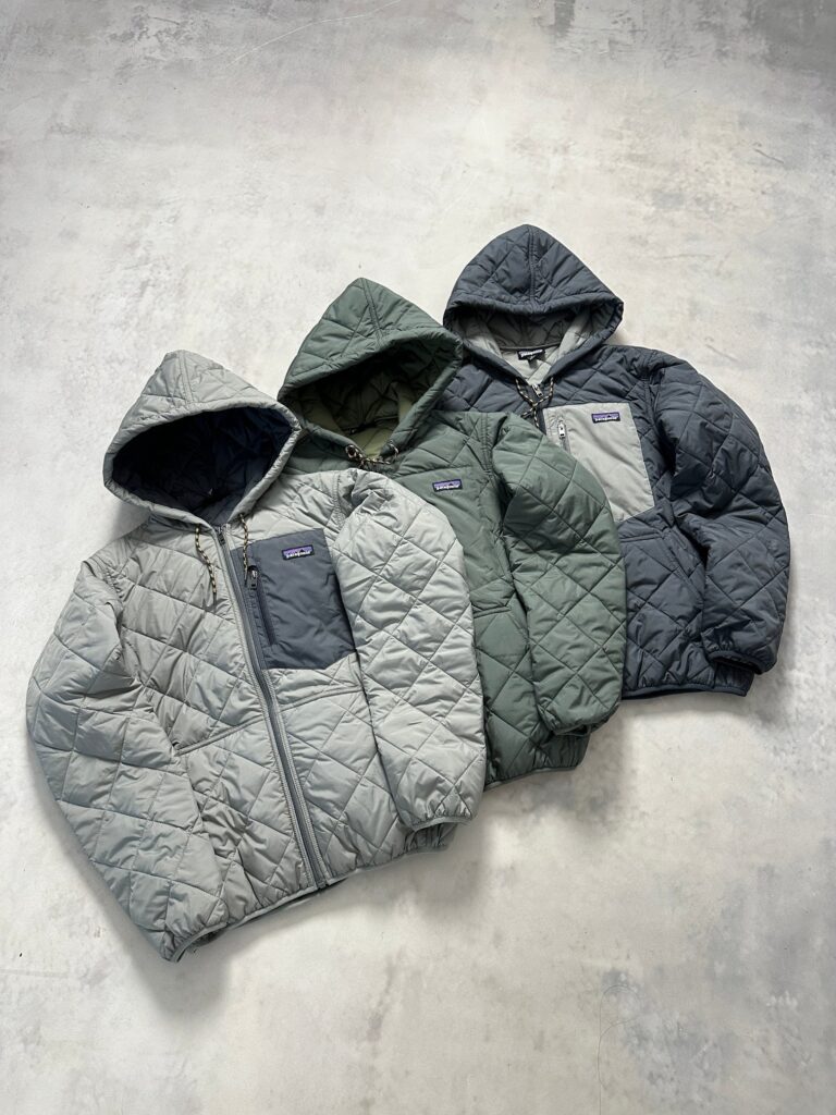 Patagonia Quilted Hooded Jacket - Windproof & Water-Recycled Insulation