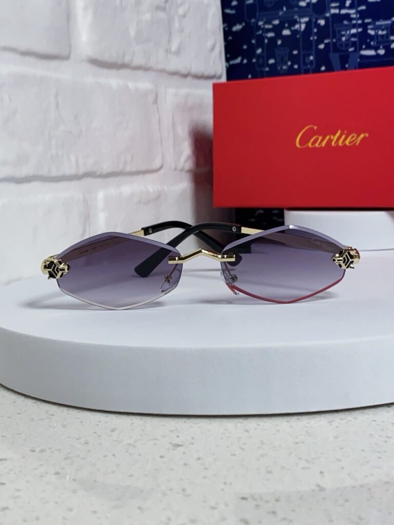 【Cartier】2025 CT0443S Leopard Sunglasses丨Avant-Garde Rimless丨Retro Women's
