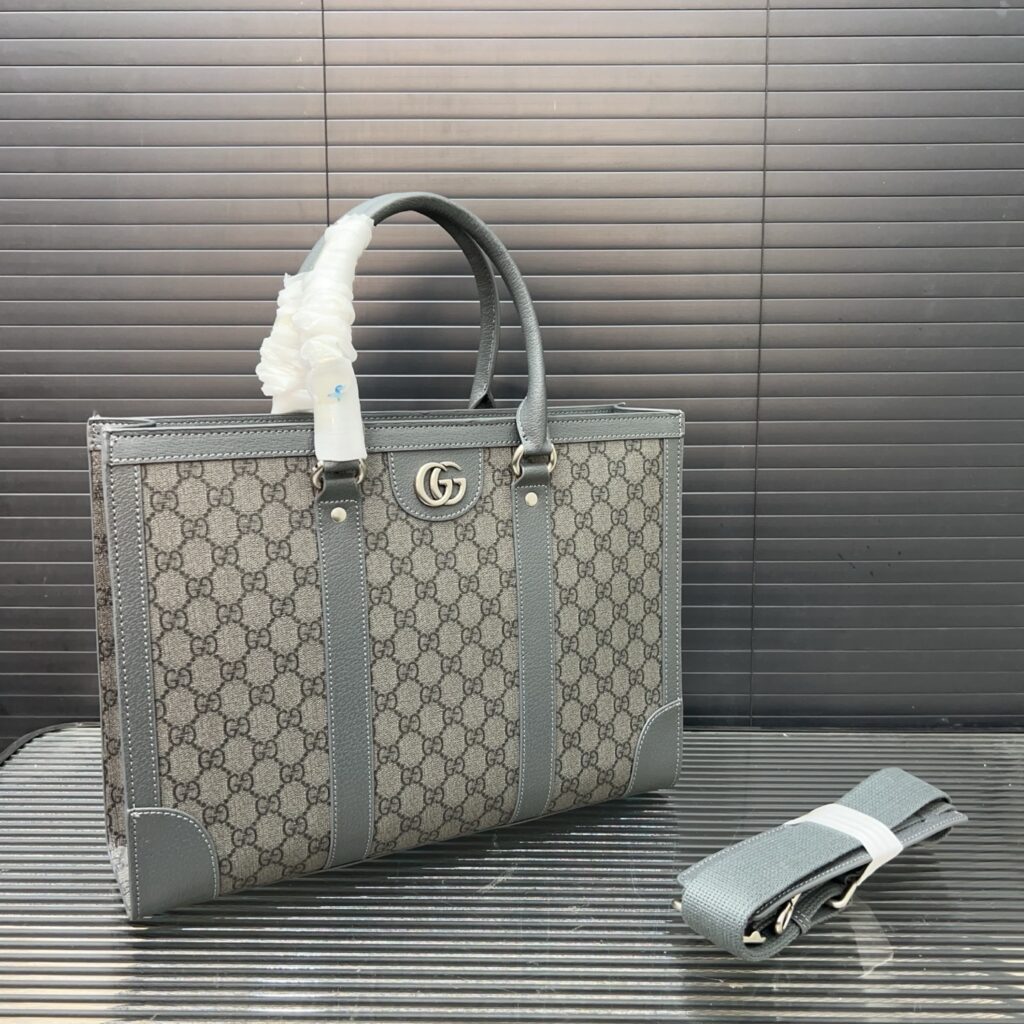 GUCCI GG Printed Briefcase for Men (28×38cm)