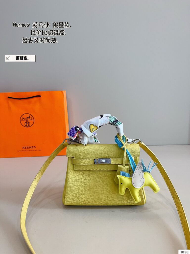 Hermès Kelly Bag - 19*9*14cm Pure Leather (Gold/Silver Hardware, Gift Box)
