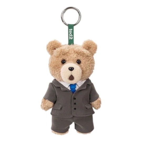 Pop Mart Ted2 Teddy Bear Action Plush Pendant 'Suit Bear' Secret Edition