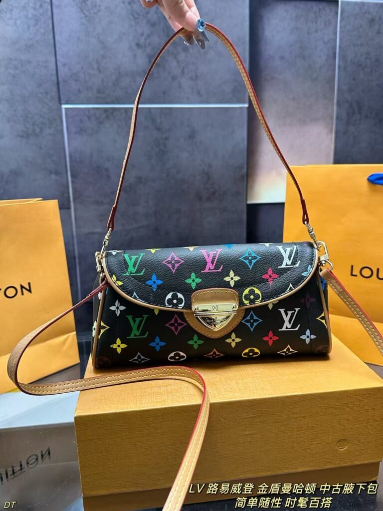 LV Golden Shield Manhattan Bag 25x13cm
