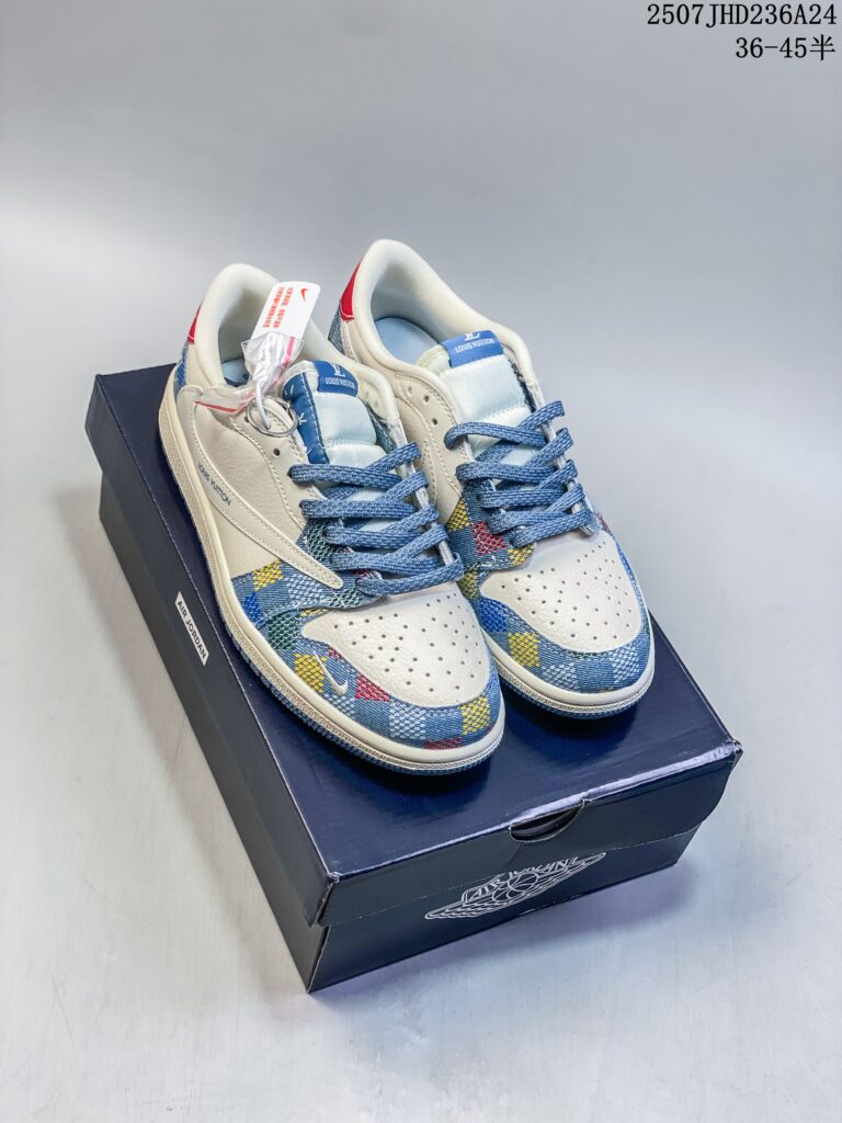 Travis Scott x Air Jordan 1 Low "DIY Reverse Swoosh" Limited Edition - Top-Tier 1:1 Replica | US 4.5-11