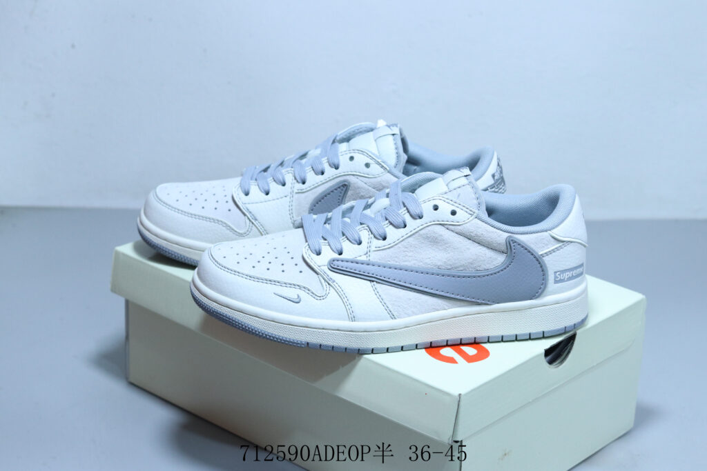 Air Jordan 1 Low "Reverse Swoosh x SUP" Collaboration - 1:1 Selected Replica | US 4.5-11/EU 36-45
