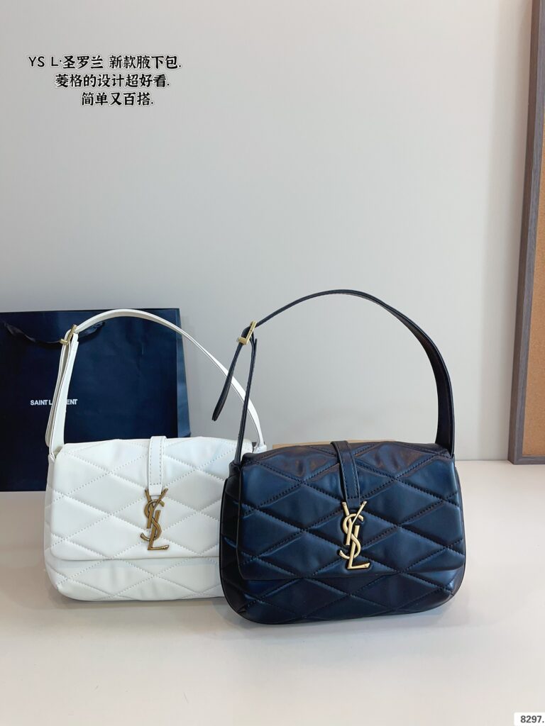YSL Underarm Bag - 25*18cm Premium Calfskin with Gift Box (Boutique Quality)