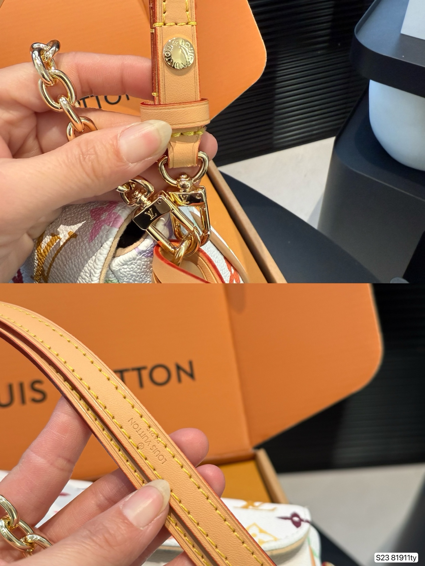 Louis Vuitton LV Monogram Slim Clutch 22x12cm with Airplane Folding Box - Image 8