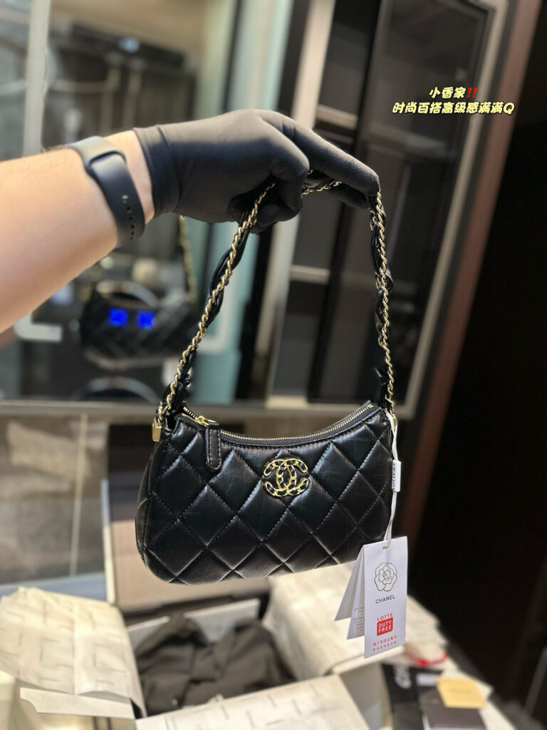 Chanel 23K Hobo Underarm Bag | 23×12cm Lambskin | Gift Box Packaging | 2024 Spring-Summer