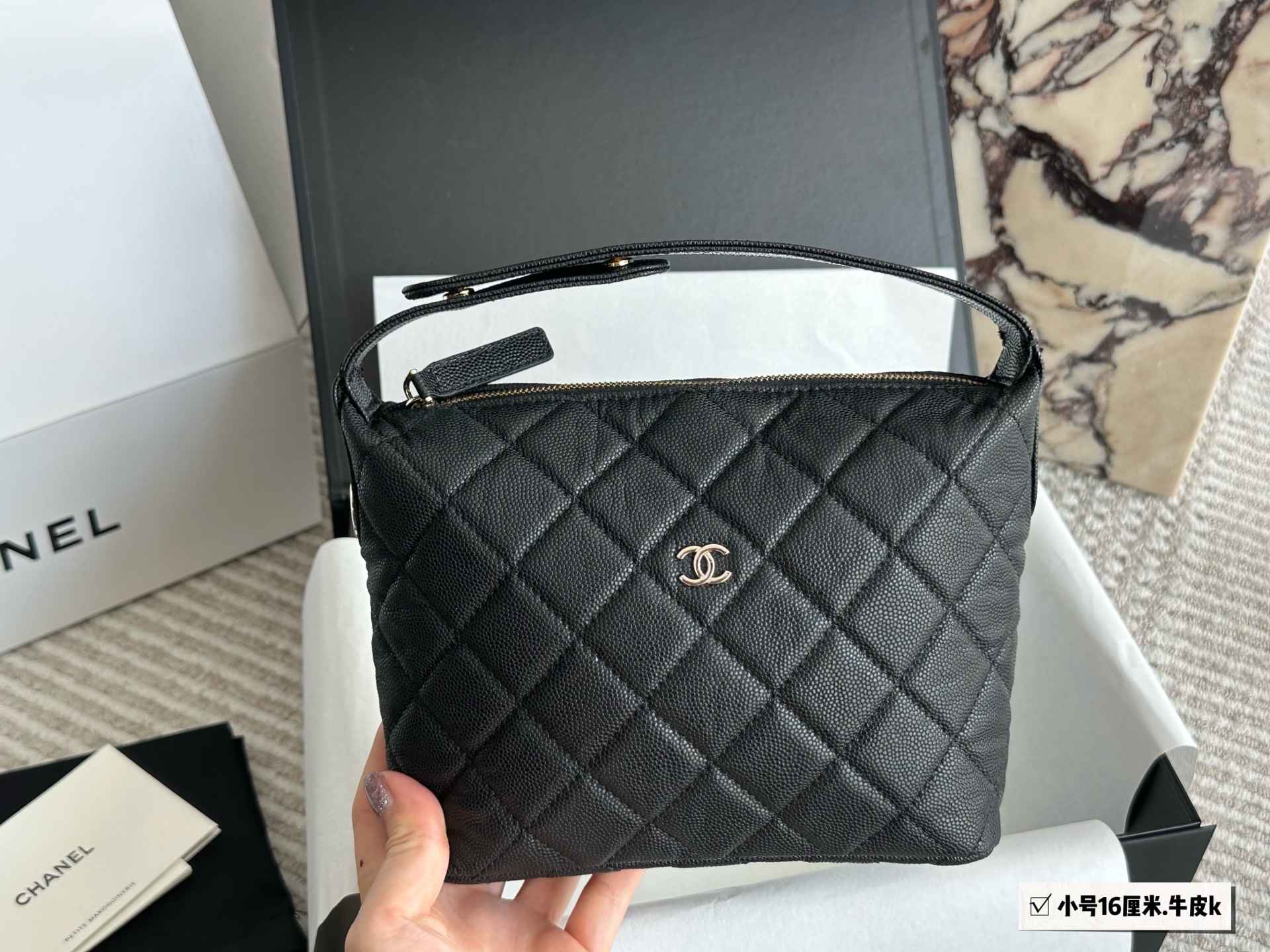 Chanel 25C Hobo Classic Chain Evening Bag – Mini Lunch Box Bag (16cm) - Image 2