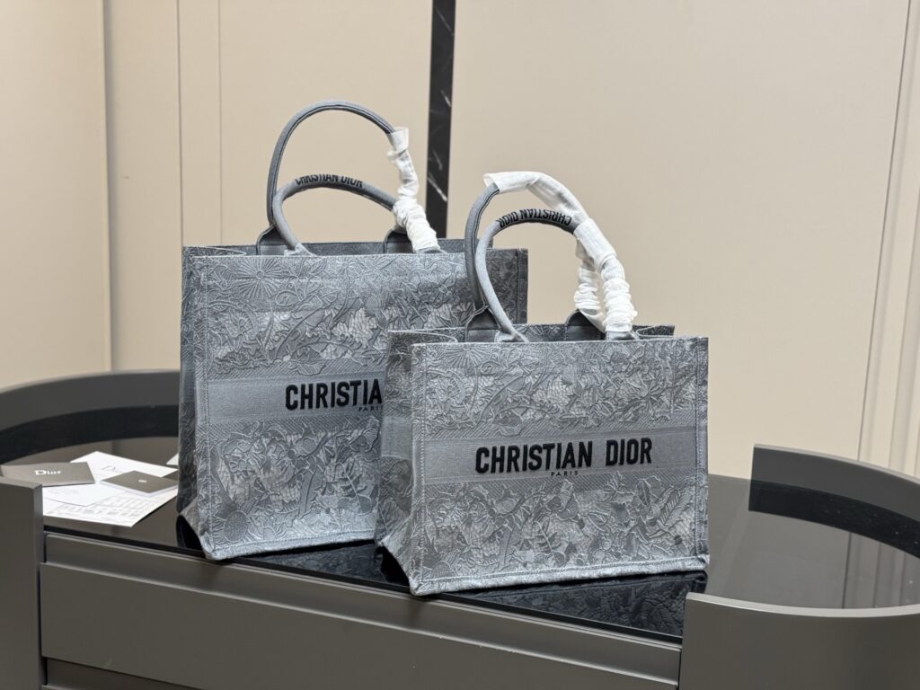 Dior Original Jacquard Book Tote (Large 42cm/Medium 36cm) with Folding Box