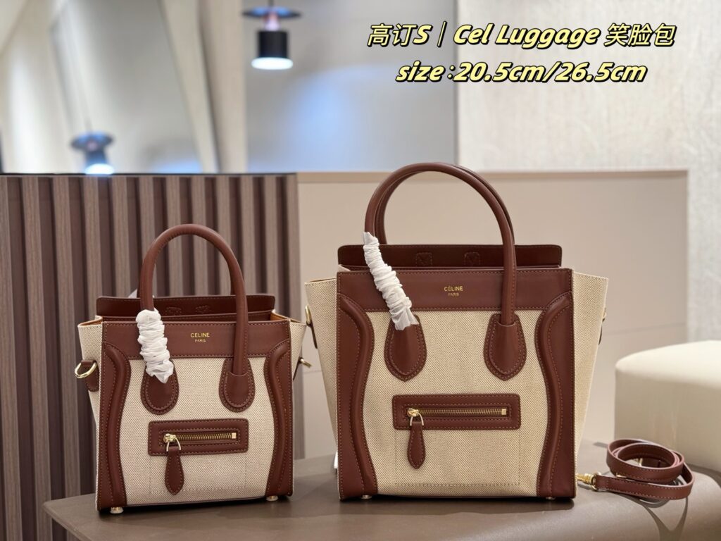 Celine Luggage Smiley Bag (Small 20.5cm/Large 26.5cm)