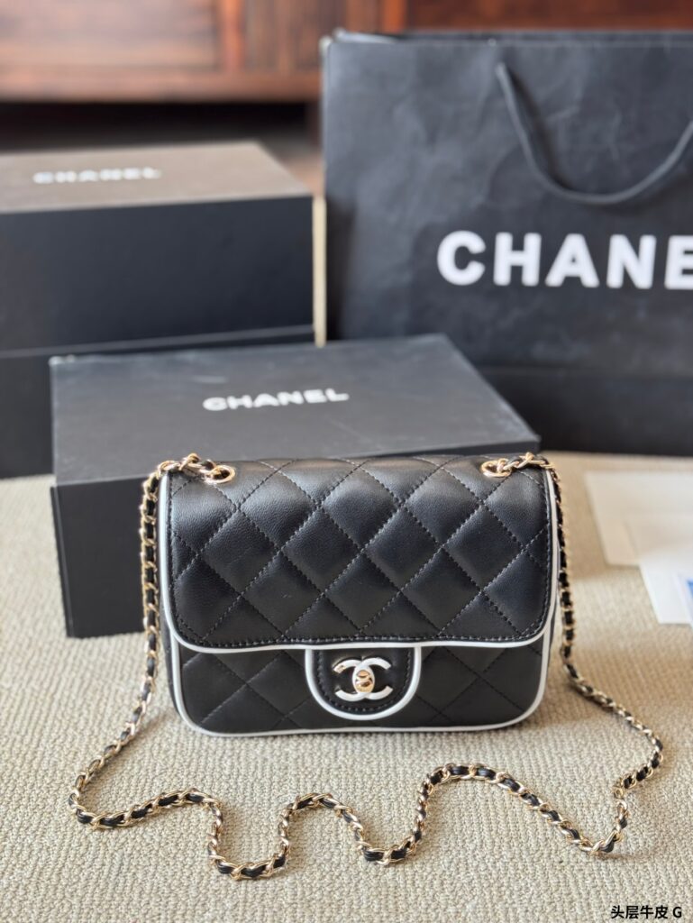 Chanel 25P New Panda Cartoon Bag – First Layer Cowhide Cute Crossbody Bag (20 x 15cm)