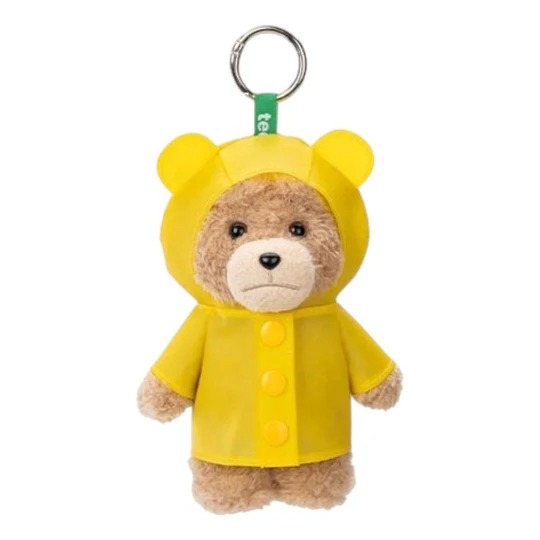 Pop Mart Ted2 Teddy Bear Action Plush Pendant 'Raincoat Bear'