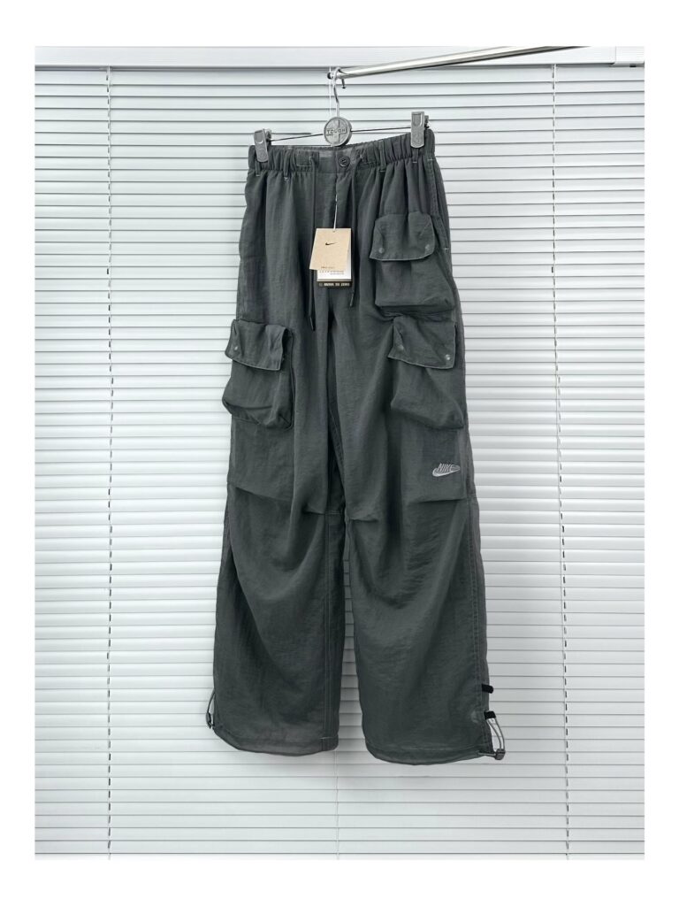 Nike Tech Pack Inspired Woven Cargo Pants - Premium Utility Trousers (Steel Grey) S-XL