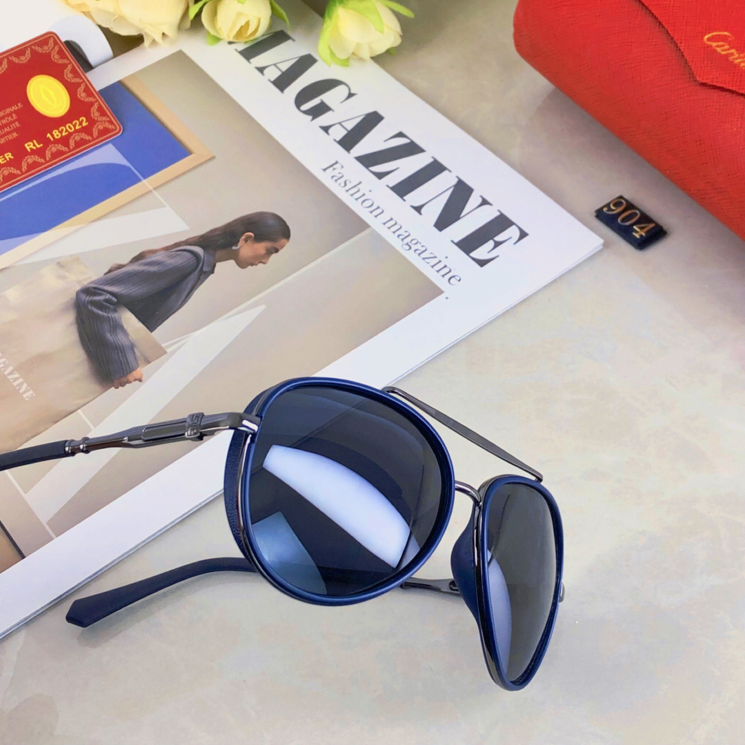 【Cartier】Men's Sunglasses丨Polarized Lenses丨Metal Frame丨High-End Replica - Image 8