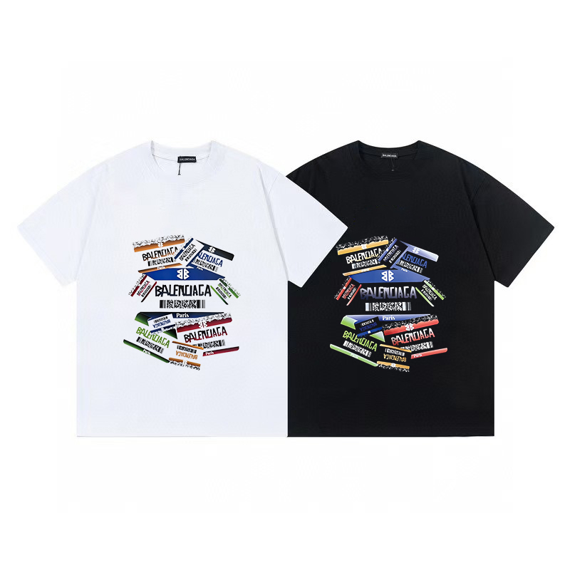 Balenciaga Classic Logo T-Shirt 2025 | 280GSM Premium Combed Cotton | Full Packaging Tags | Unisex