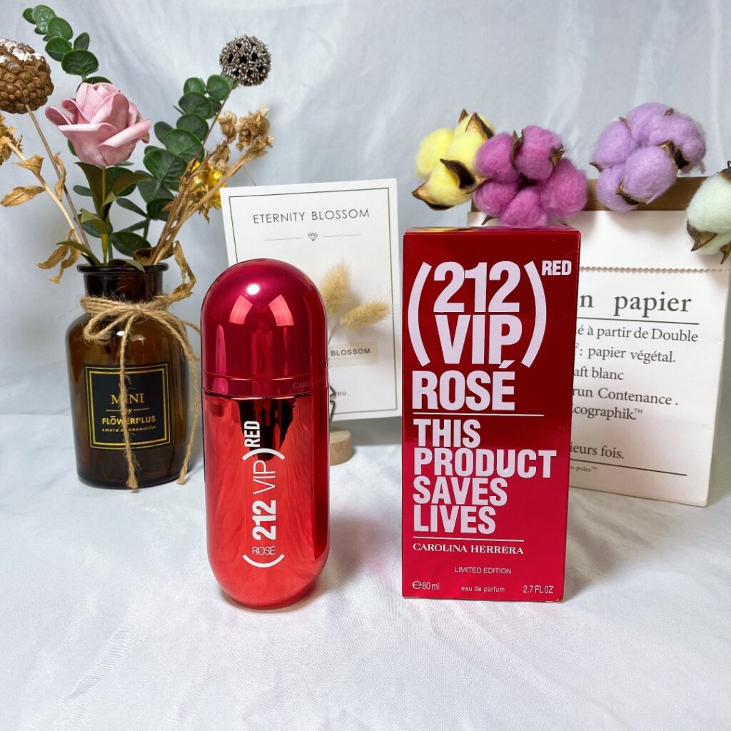 Carolina Herrera 212 VIP RED ROSÉ Limited Edition Eau de Parfum | Opulent Rose