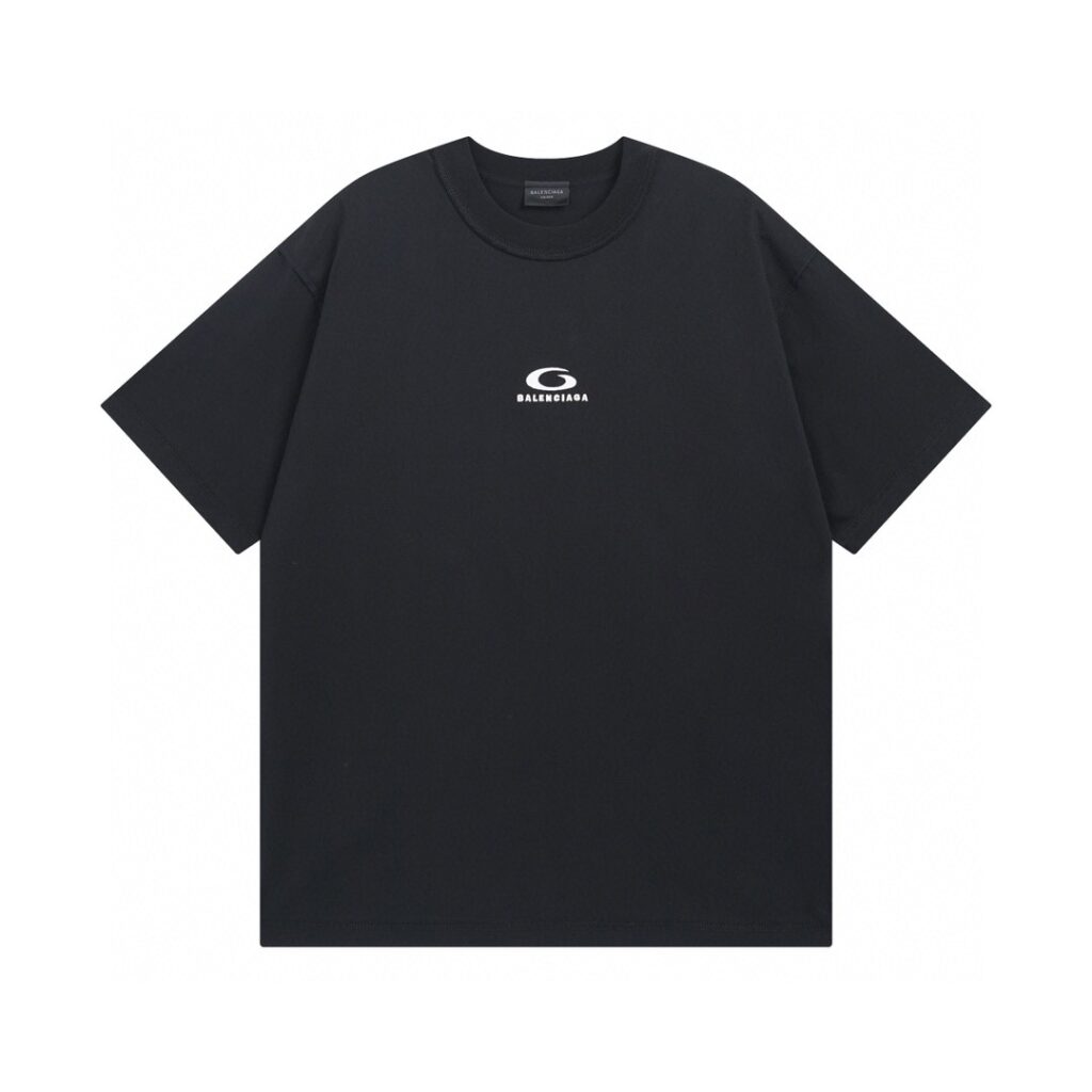 BALENCIAGA 2025 SS SPORTS Embroidered Logo T-Shirt | 260G Heavyweight Cotton | Premium Stitch Craft | Oversized Streetwear