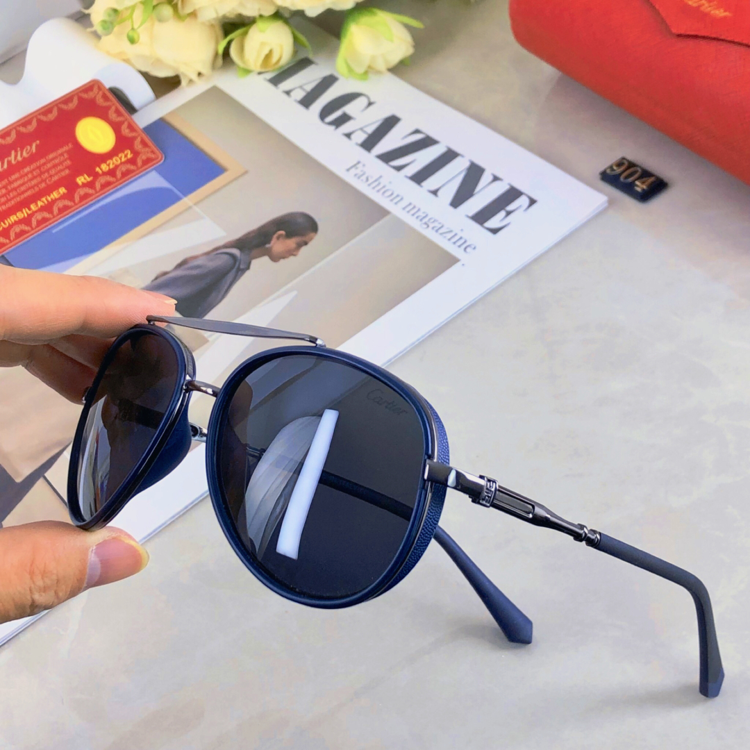 【Cartier】Men's Sunglasses丨Polarized Lenses丨Metal Frame丨High-End Replica - Image 5