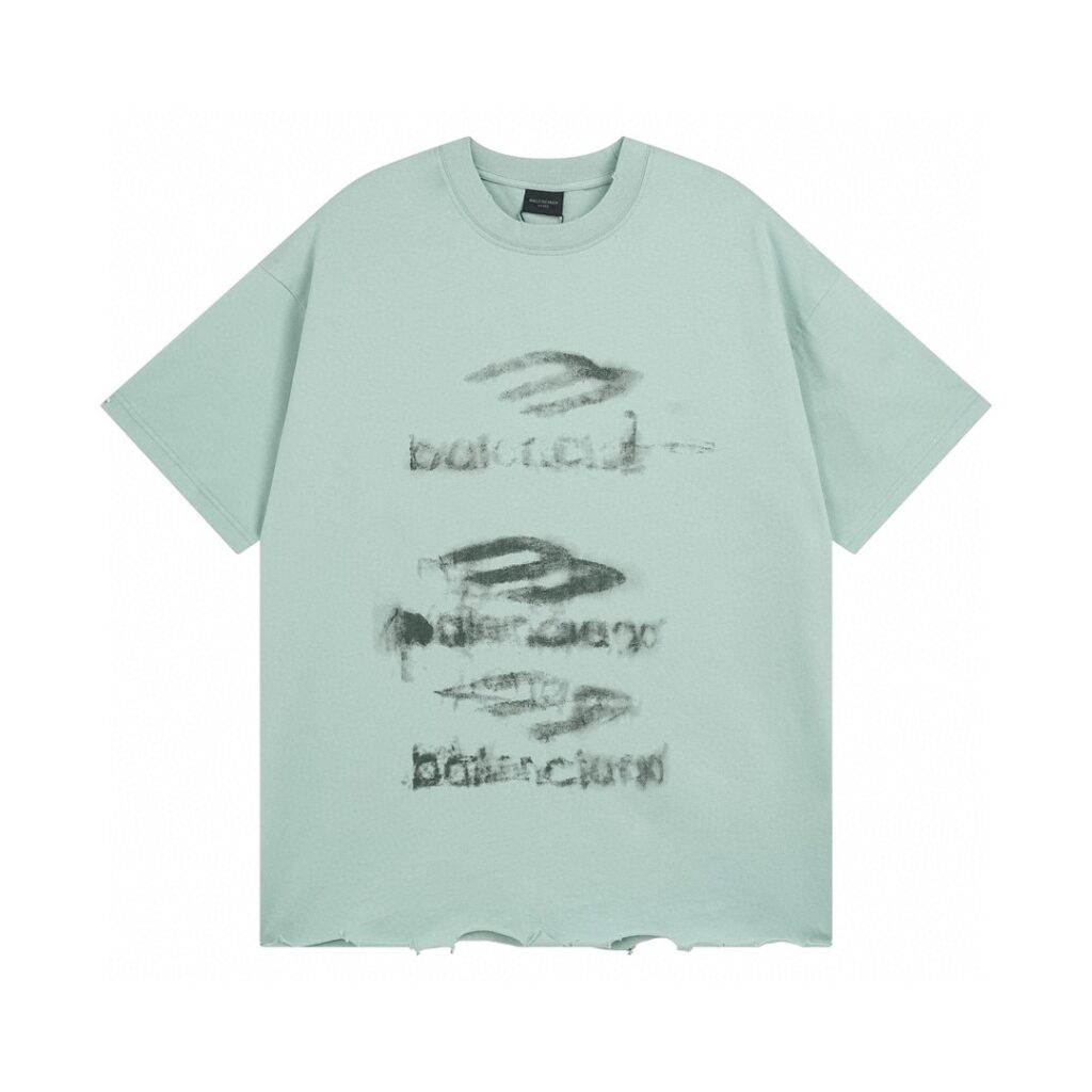 【1:1 Supreme Replica】Glitch Print Effect | Hand-Destroyed Hem | Kornit White Ink Technology | Full Packaging