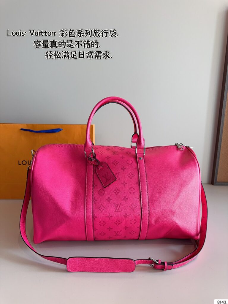 Louis Vuitton Keepall Crossbody Travel Bag - Original Leather (45x21x25cm)