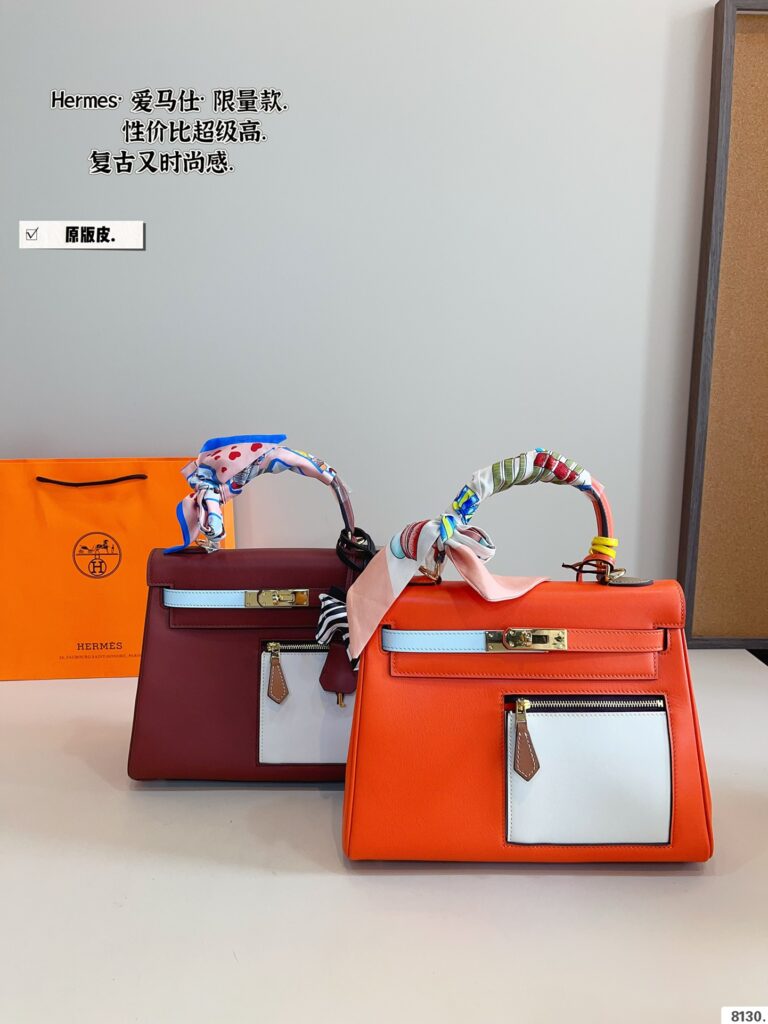 Hermès Kelly Bag - 25*8*18cm Pure Leather (Gold/Silver Hardware, Gift Box Included)