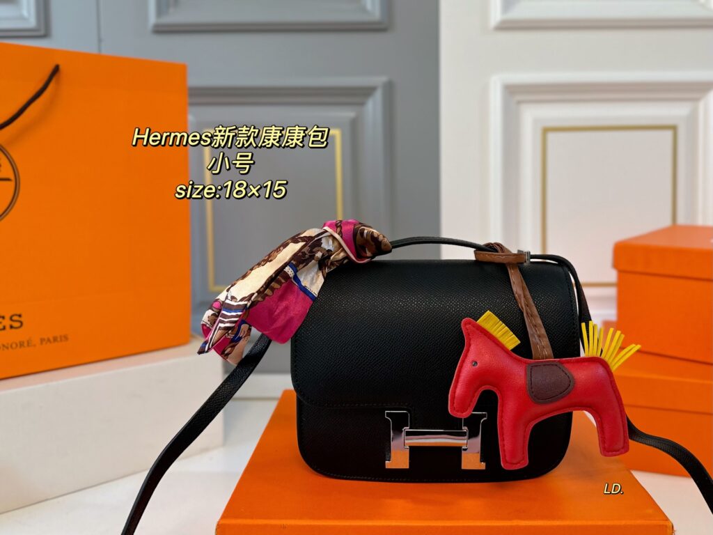 Hermès Constance Bag - Small 18×15cm (Gold/Silver Hardware, Gift Box Included)