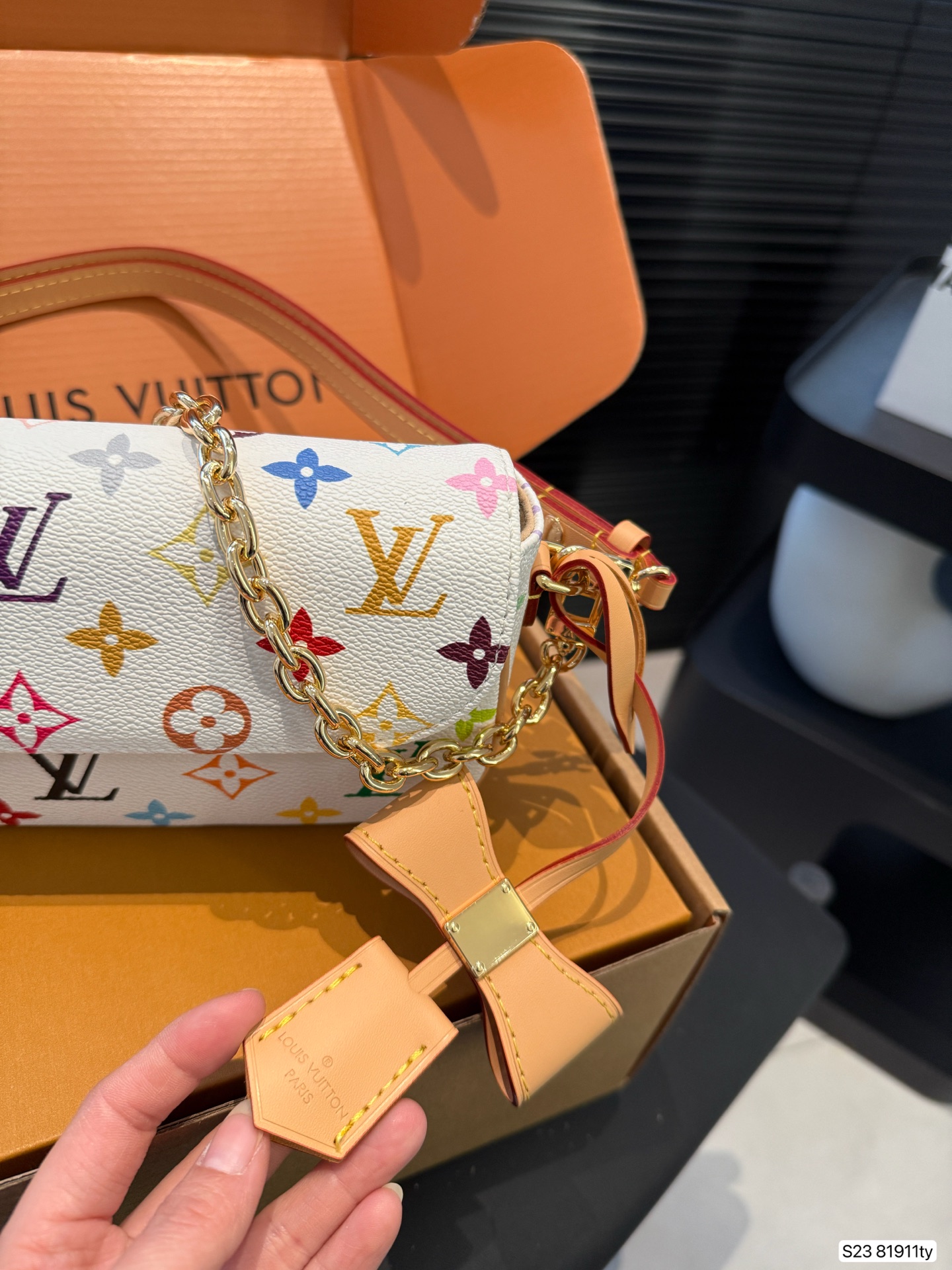 Louis Vuitton LV Monogram Slim Clutch 22x12cm with Airplane Folding Box - Image 7