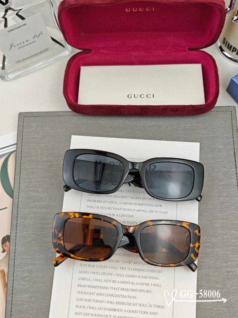 GUCCI 2025 Spring Retro Round Polarized Sunglasses | TR90 Ultra-Light Frame | Model G9758