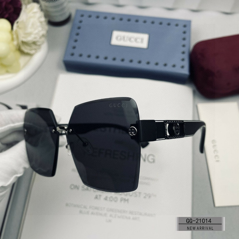 GUCCI 2025 Spring Retro Round Polarized Sunglasses | TR90 Ultra-Light Frame | Model G9749 - Image 3