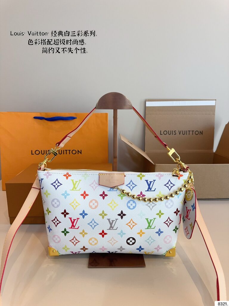 Louis Vuitton x Takashi Murakami Tri-Color Chain Bag (27×8×18cm | Collector's Edition)