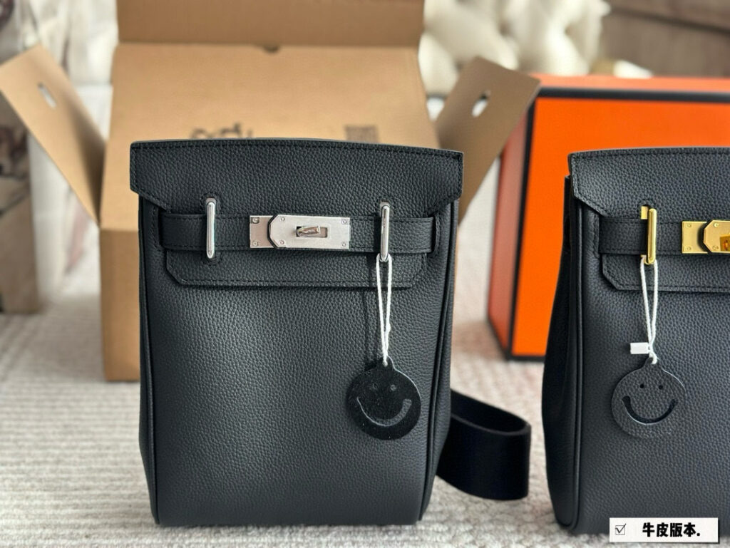 Hermès HAC A DOS Backpack - 21*19cm Original Cowhide with Gift Box