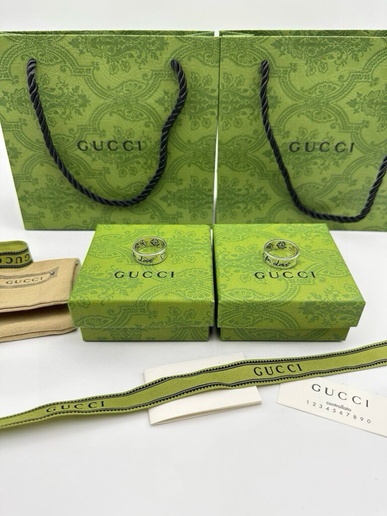 【GUCCI】Blind for Love Thai Silver Ring丨8mm Wide丨US Size 6-10丨Italian Distressed Craft丨Love Manifesto