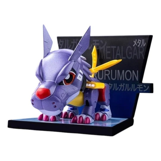Pop Mart Digimon Fridge Magnet Sealed Case 'Metal Garurumon'
