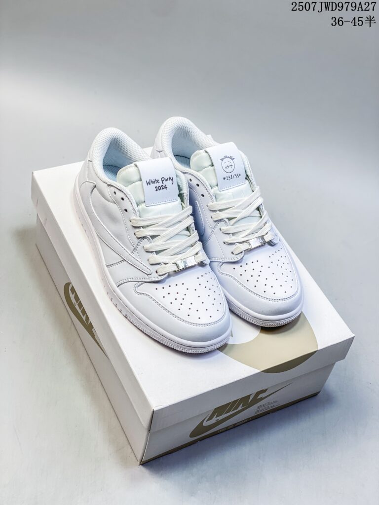 Travis Scott x Air Jordan 1 Low "DIY Reverse Swoosh" Limited Edition - 1:1 Premium Replica | US 4.5-11