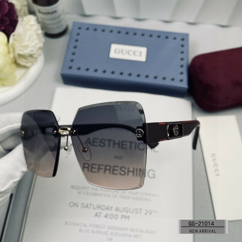 GUCCI 2025 Spring Retro Round Polarized Sunglasses | TR90 Ultra-Light Frame | Model G9749 - Image 4