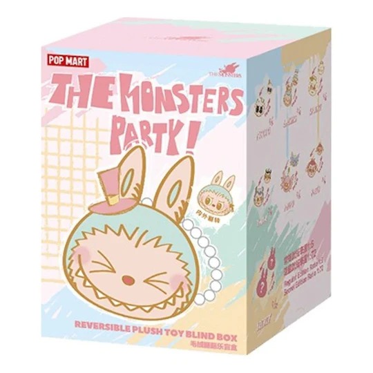 Pop Mart The Monsters Labubu Party Reversible Pendant Sealed Case (1 Blind Box)