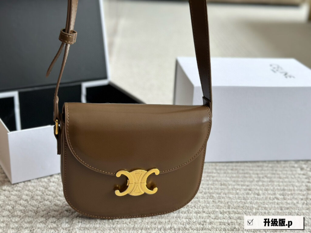 Celine Arc de Triomphe Saddle Bag (19×16cm) with Box