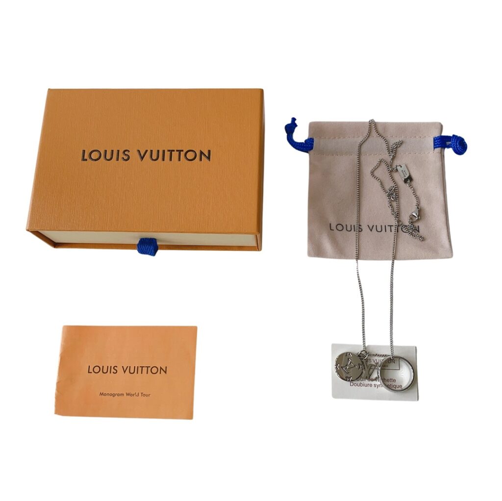 【LOUIS VUITTON】Monogram Pendant Necklace丨Convertible Ring丨Hypoallergenic Titanium丨Full Set