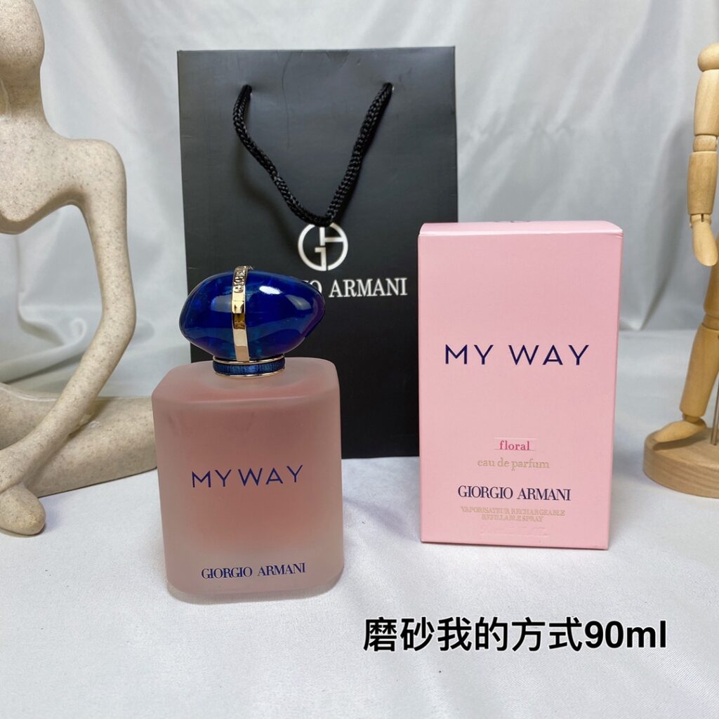 Giorgio Armani My Way Frosted Bottle EDP | Iced Glass Design | White Floral Fragrance