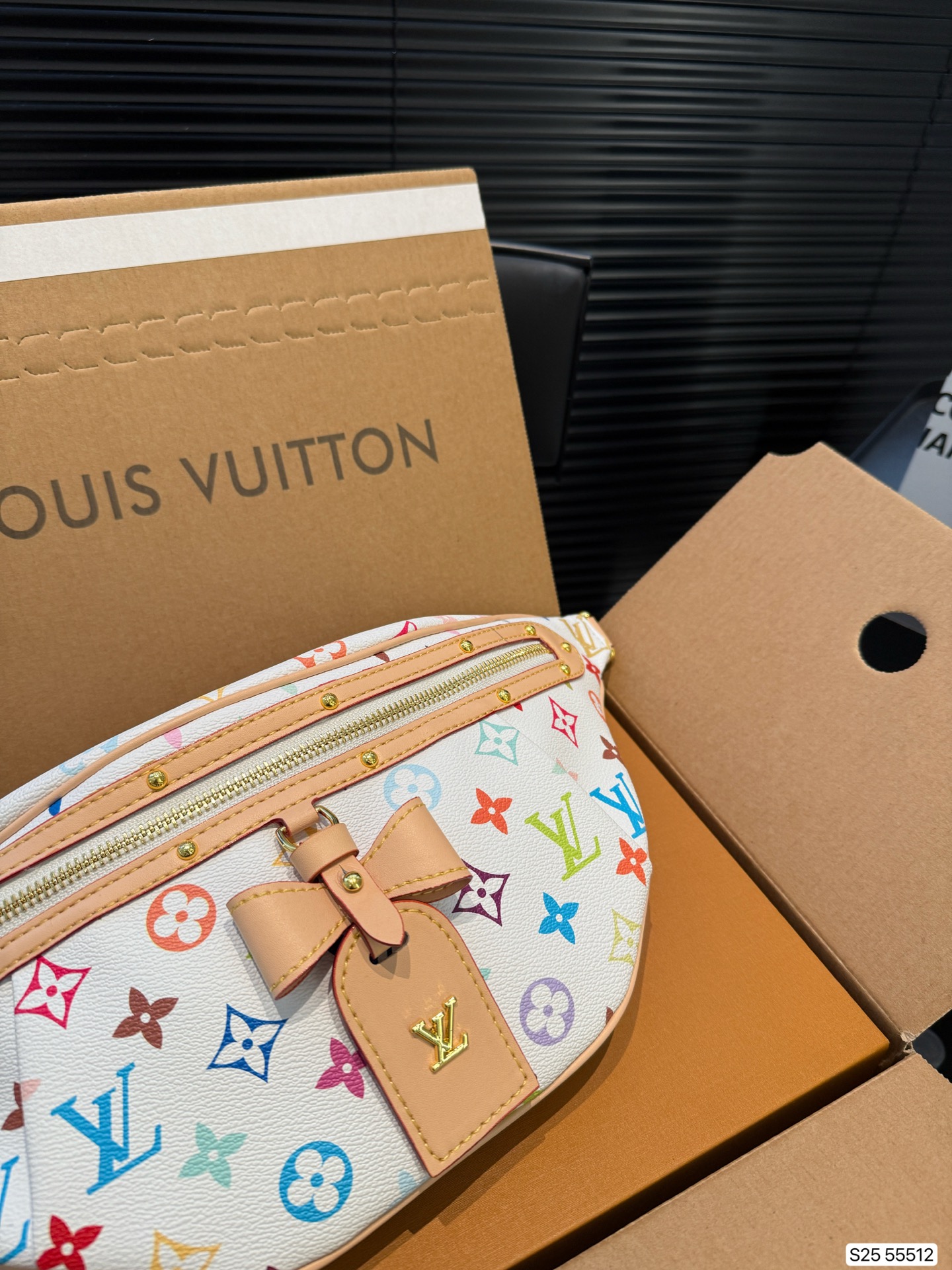 Louis Vuitton LV Monogram Chest Bag 38x18cm with Airplane Folding Box - Image 6