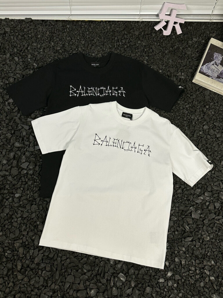 Balenciaga Oversized Cotton Logo T-Shirt | 2025 SS Relaxed Fit Unisex Tee