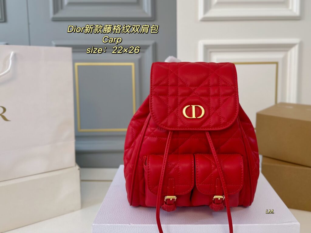 Dior New Cannage Backpack (22×26cm) with Folding Box