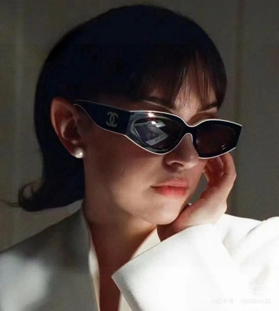 【Chanel】2025 Cat-Eye Sunglasses丨Narrow Panda Frame丨Korean Trend