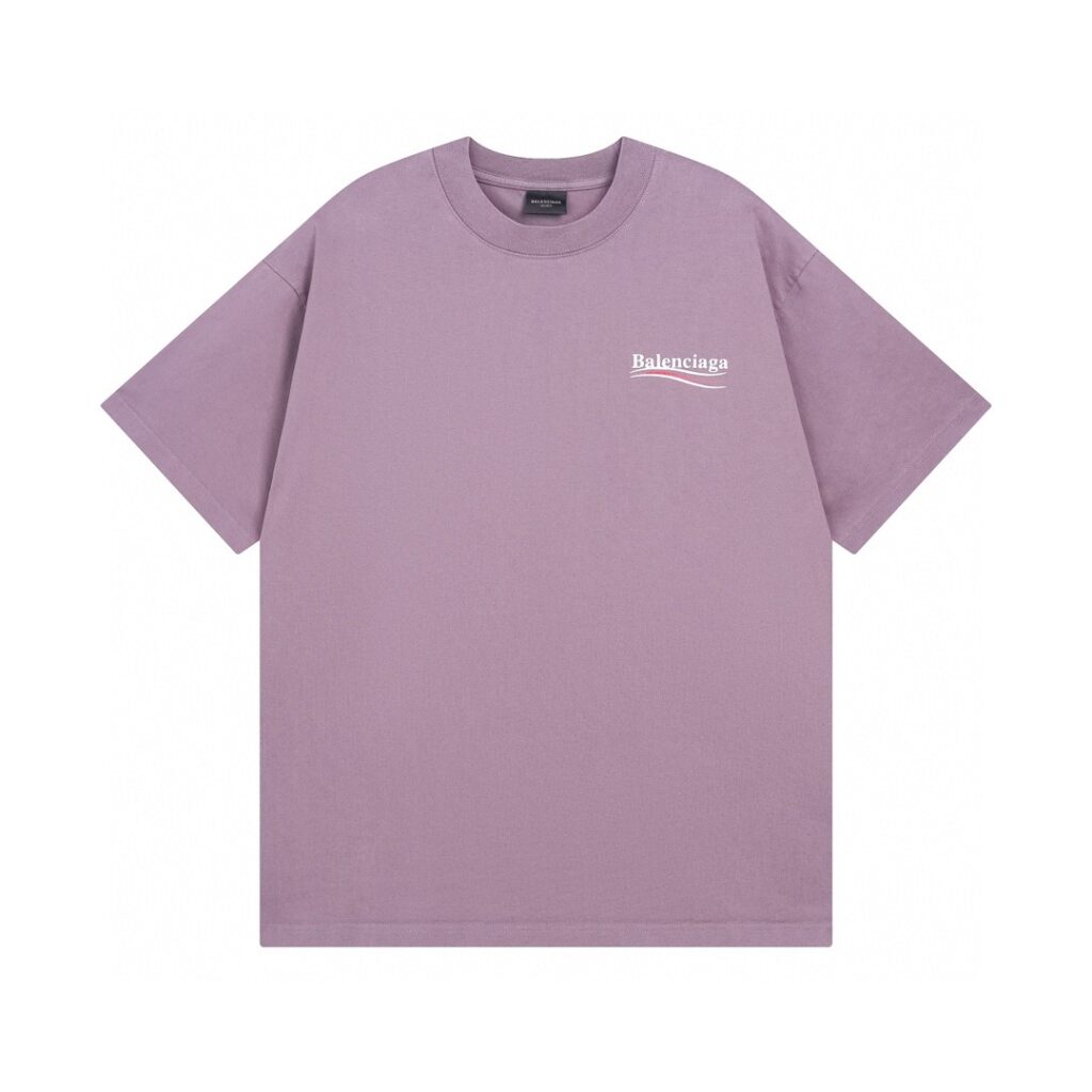 BALENCIAGA 2025 SS Coca-Cola Wave Print Washed Vintage T-Shirt | 260G Double Knit Cotton | High-End Replica