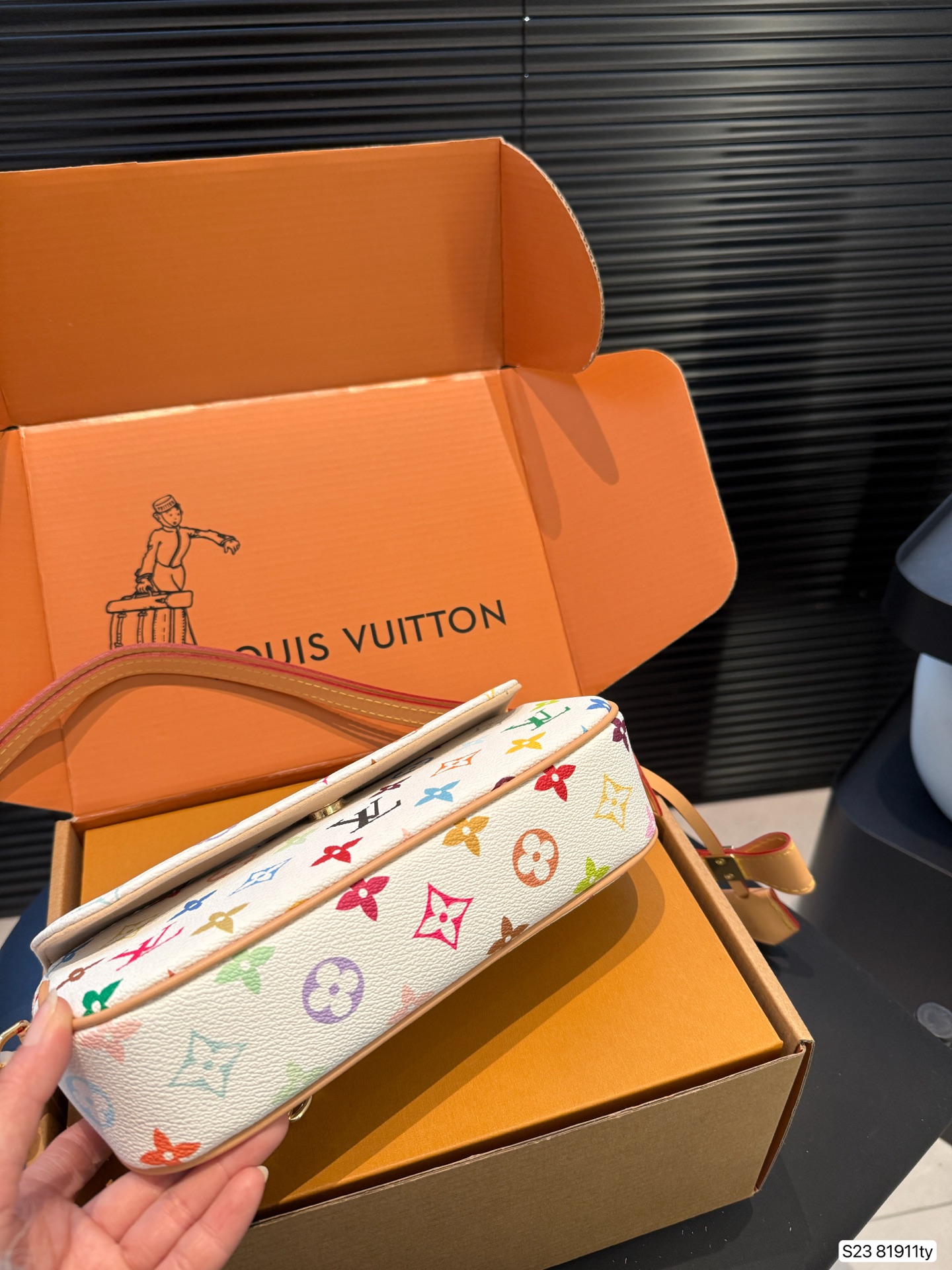 Louis Vuitton LV Monogram Slim Clutch 22x12cm with Airplane Folding Box - Image 6