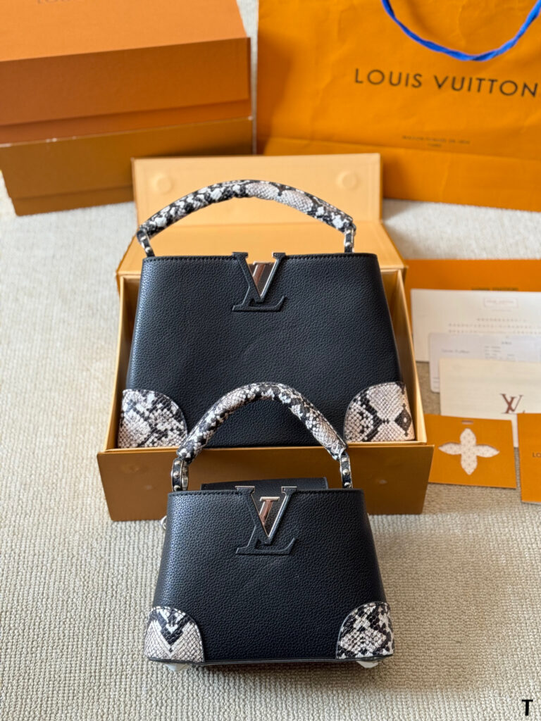 Louis Vuitton Capucines Handbag - Premium Leather Tote (Large 27×18cm / Small 20×15cm)