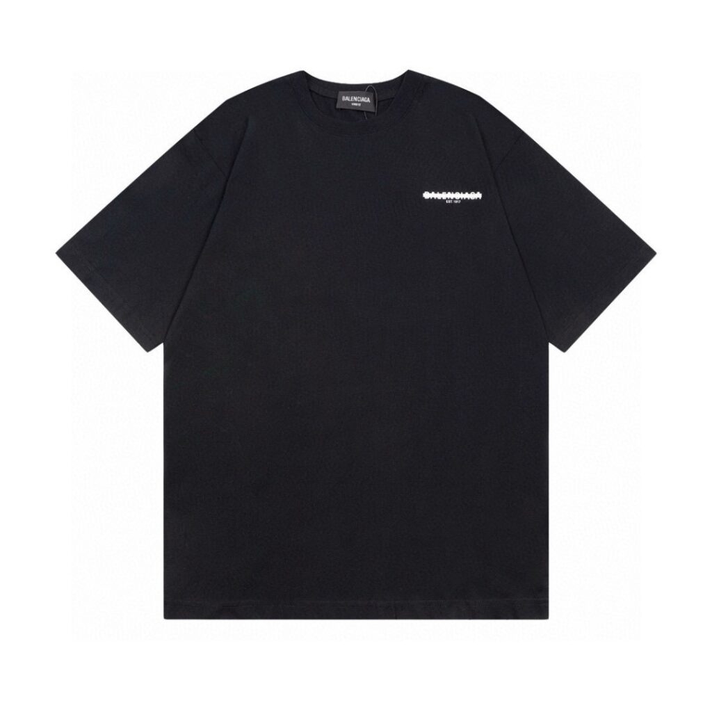 BALENCIAGA 2025 SS Sealed Logo T-Shirt | 260G Heavyweight Cotton | Precision Screen Print | Oversized Streetwear